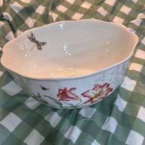 Lenox Butterfly Meadow Large Serving Bowl 11”
